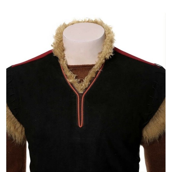 Frozen 2 Cosplay Prince Kristoff Costume Coat Halloween Outfit Full Set Disney - Picture 9 of 16